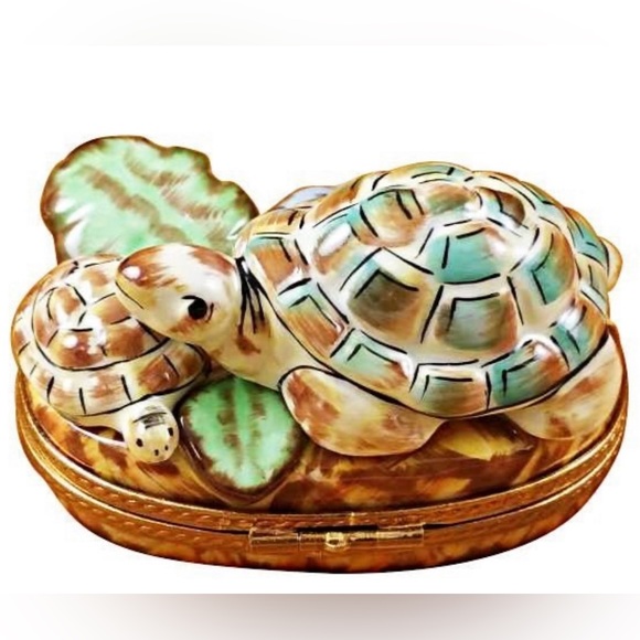 Limoges Turtle Family Porcelain Figurine Collectible 100% Auth… - Picture 7 of 14